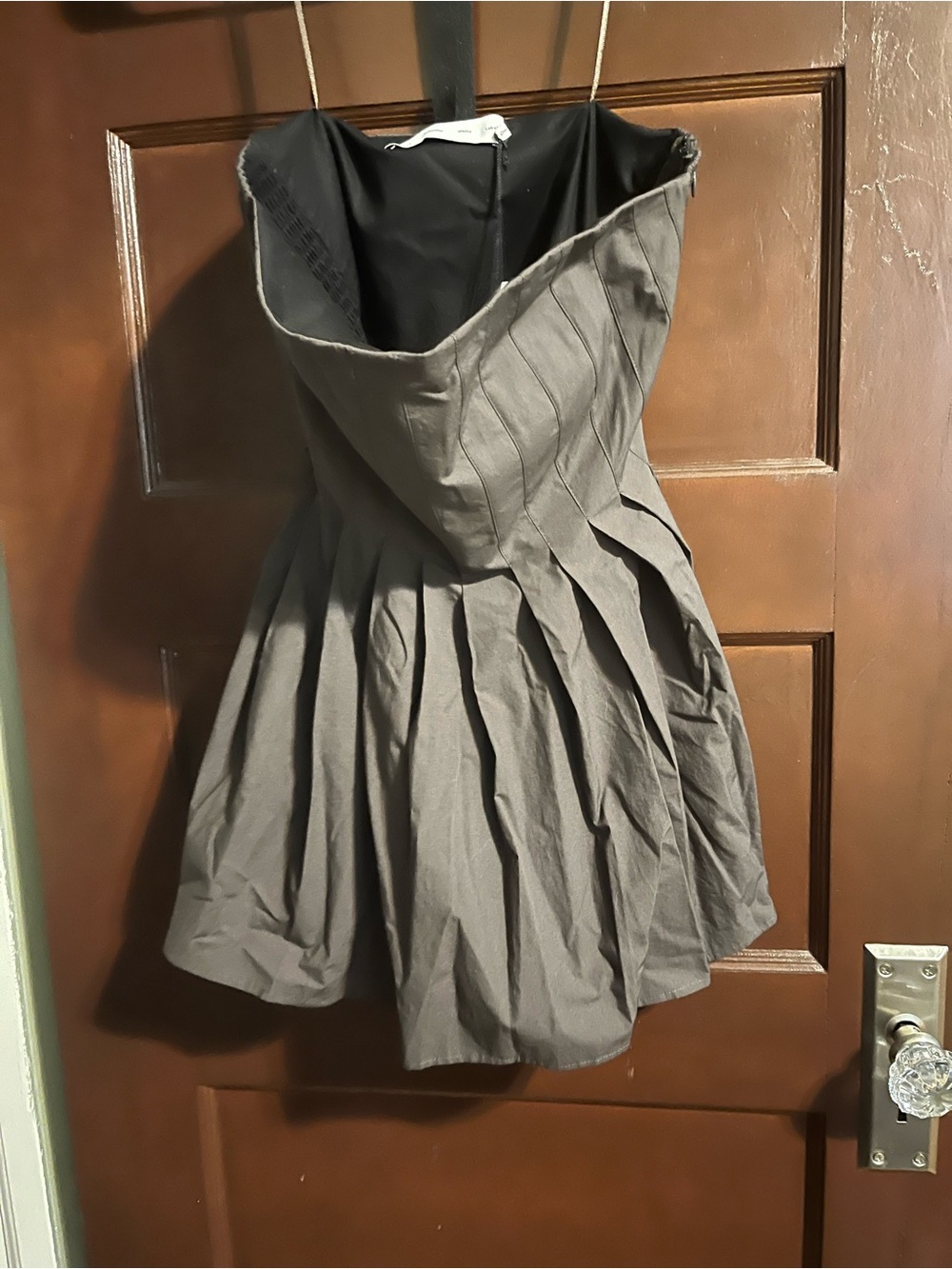 Proenza Schouler brown Strapless Pleated Peplum Camisole - Picture 6 of 6